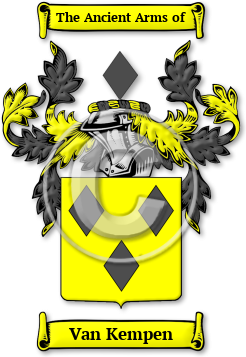 Van Kempen Family Crest Download (jpg) Legacy Series - 150 DPI